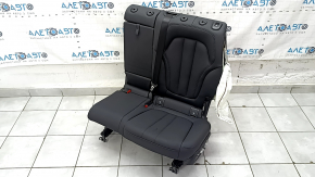 Сидение 2 ряда левое BMW X7 G07 19-22 без airbag, электрическое, подогрев, под 7 мест, кожа, Schwarz, с ремнем безопасности, стрельнувшее, примято