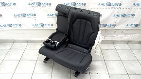 Сидение 2 ряда левое BMW X7 G07 19-22 без airbag, электрическое, подогрев, под 7 мест, кожа, Schwarz, с ремнем безопасности, стрельнувшее, примято