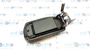 Подлокотник Jeep Cherokee KL 14-18 кожа, черный, белая строчка, тычка, потерт
