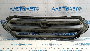 Решетка радиатора grill Ford Escape MK3 17-19 рест черн с хромом без эмблемы, сломана направляйка
