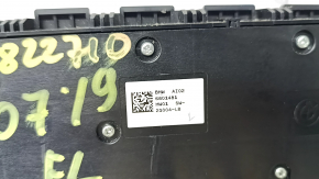 Управление водительским сиденьем BMW X7 G07 19-26 с поясничной и боковой подпоркой, Sport, черное с хром, трещина, надломано крепление