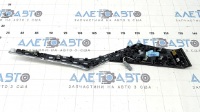 Ornamente ușă spate dreapta BMW X7 G07 19-22 lemn negru/bronz cu crom și iluminare din spate