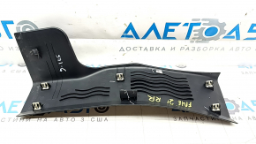 Накладка порога задняя правая Ford Mustang Mach-E 21-26 черная, царапины