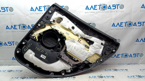 Ornamente ușă spate stânga Ford Mustang Mach-E 21-23 negru, inserție piele gri, cotiera piele neagră, Bang and Olufsen, cu mâner, zgârieturi