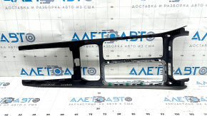 Накладка центральной консоли без подстаканников Ford Escape MK3 17-19 черная, сломано крепление, трещина в креплении