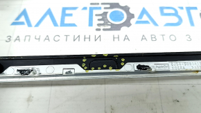 Накладка центральной консоли без подстаканников Ford Escape MK3 17-19 черная, сломано крепление, трещина в креплении