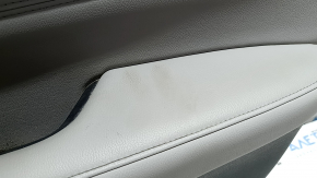Ornamente ușă față dreapta Honda CRV 17-22 negru, cotiera piele gri, inserție piele gri, ornament sub braț, pentru curățare chimică, zgârieturi