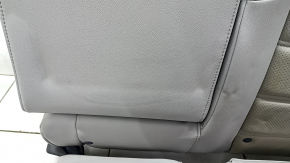 Заднее сидение левое Honda CRV 17-19 кожа серая, перфорация, с подлокотником, под химчистку, примято, контакт с водой