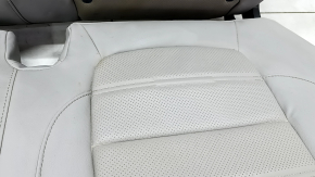 Заднее сидение левое Honda CRV 17-19 кожа серая, перфорация, с подлокотником, под химчистку, примято, контакт с водой