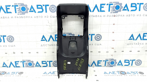 Накладка центральной консоли задняя Ford Escape MK3 13-19 черная, царапины, потерта