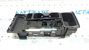 Накладка центральной консоли подстаканники Ford Escape MK3 17-19 черная, царапины