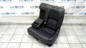 Banchetă spate stânga Infiniti QX50 19-21 cu airbag, piele neagră, cusături gri, zgârieturi