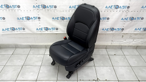 Водительское сидение Infiniti QX50 19-21 с airbag, электро, подогрев, кожа черная, серая строчка, ржавое снизу