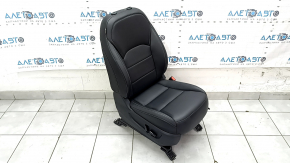 Пассажирское сидение Infiniti QX50 19-21 с airbag, электро, подогрев, кожа черная, серая строчка, ржавое снизу
