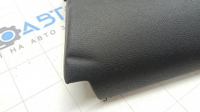 Ornamente ușă față dreapta Ford Escape MK3 17-19, cotiera neagră, piele neagră, cu mâner cromat, zgârieturi