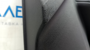 Ornamente ușă față dreapta Ford Escape MK3 17-19, cotiera neagră, piele neagră, cu mâner cromat, zgârieturi