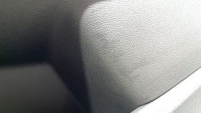 Ornamente ușă față dreapta Ford Escape MK3 17-19, cotiera neagră, piele neagră, cu mâner cromat, zgârieturi