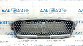 Решетка радиатора grill Lincoln MKZ 17-20 хром, без эмблемы, песок