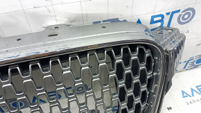 Решетка радиатора grill Lincoln MKZ 17-20 хром, без эмблемы, песок