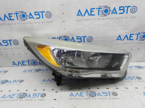 Фара передняя правая Ford Escape MK3 17-19 рест галоген, светлая, царапины, под полировку