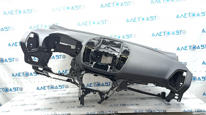 Торпедо передняя панель с AIRBAG Ford Escape MK3 17-19 рест, черная, надлом направляющих