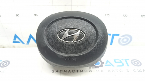 Подушка безопасности airbag в руль водительская Hyundai Sonata 20-22 серая, царапины