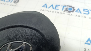 Подушка безопасности airbag в руль водительская Hyundai Sonata 20-22 серая, царапины
