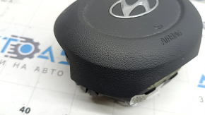 Подушка безопасности airbag в руль водительская Hyundai Sonata 20-22 серая, царапины