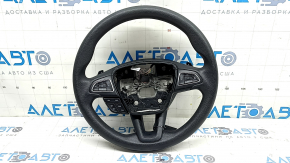 Руль в сборе Ford Escape MK3 17-19 рест, резина, черный