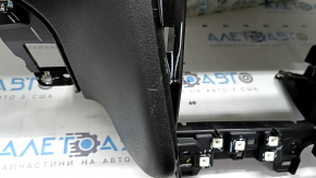 Торпедо передняя панель с AIRBAG Infiniti QX50 22-25 черная, под динамик, с дефлекторами, царапины, ржавый пиропатрон