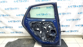 Дверь в сборе задняя левая Hyundai Sonata 20-23 синяя ST2, металл, вмятина