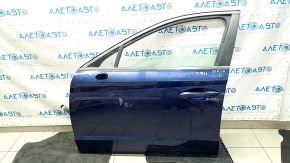 Дверь в сборе передняя левая Hyundai Sonata 20-23 синяя ST2, металл, вмятина