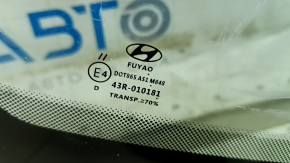Лобовое стекло Hyundai Sonata 20-23 без подогрева, под камеру, песок, воздух по кромке