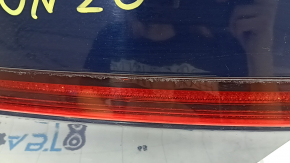 Крышка багажника в сборе Hyundai Sonata 20-23 синий ST2, с оптикой и камерой, обшивка с надрывами, потерта