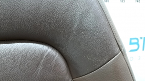 Пассажирское сидение Audi Q5 8R 09-17 с airbag, электро, кожа коричневая, царапины, потертости, примято, под чистку, растянута сетка