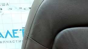 Водительское сидение Audi Q5 8R 09-17 с airbag, электро, кожа коричневая, примято, потрескано, потерто