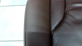Водительское сидение Audi Q5 8R 09-17 с airbag, электро, кожа коричневая, примято, потрескано, потерто