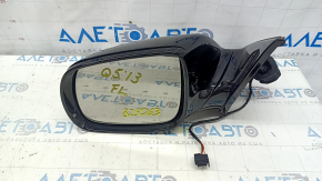 Зеркало боковое левое в сборе Audi Q5 8R 09-17 7 пинов, поворотник, подогрев, подсветка, черный LY9B, царапина