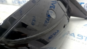 Зеркало боковое левое в сборе Audi Q5 8R 09-17 7 пинов, поворотник, подогрев, подсветка, черный LY9B, царапина