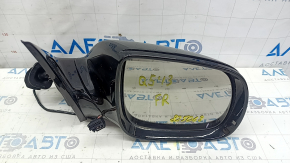 Зеркало боковое правое в сборе Audi Q5 8R 09-17 7 пинов, поворотник, подогрев, подсветка, черный LY9B, царапина