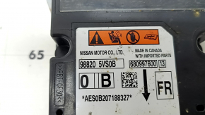 Модуль srs airbag компьютер подушек безопасности Infiniti QX50 21-23