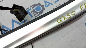 Prag exterior față dreapta Infiniti QX50 19-22 cromat cu iluminare din spate, zgârieturi
