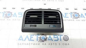 Дефлектор воздуховода центральной консоли Audi Q5 8R 13-17 черный с хром