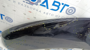 Губа переднего бампера Audi Q5 8R 13-17 рест, черный LY9B, песок, царапины