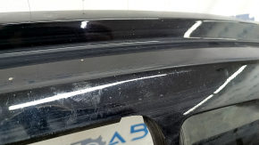 Губа заднего бампера под 2 трубы Audi Q5 8R 13-17 без парктроников, под фаркоп, песок, не заводское отверствие, царапины, трещины в крепление, вмятина