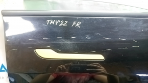 Дверь в сборе передняя правая Tesla Model Y 20-25 черный PBSB, стекло триплекс, тычка, царапины, золотистая пленка на ручке