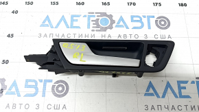 Mâner interior ușă spate stânga Audi Q5 8R 09-17 negru cu crom, cu iluminare din spate, zgârieturi