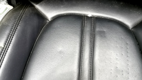 Пассажирское сидение Lincoln MKZ 17-20 без airbag, электрическое, подогрев, вентиляция, кожа черная, трещины в каркасе, вмятины, под чистку