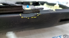 Garnitură portiere față stânga Lexus RX350 RX450h 20-22 negru, inserție și cotieră piele neagră, cusături gri, turnare din lemn, zgârieturi, zgârieturi