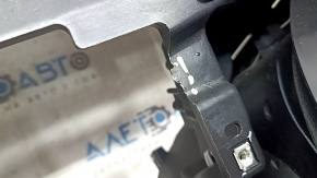 Торпедо передняя панель с AIRBAG Lincoln MKZ 13-20 черная кожа, сломаны крепления, царапины